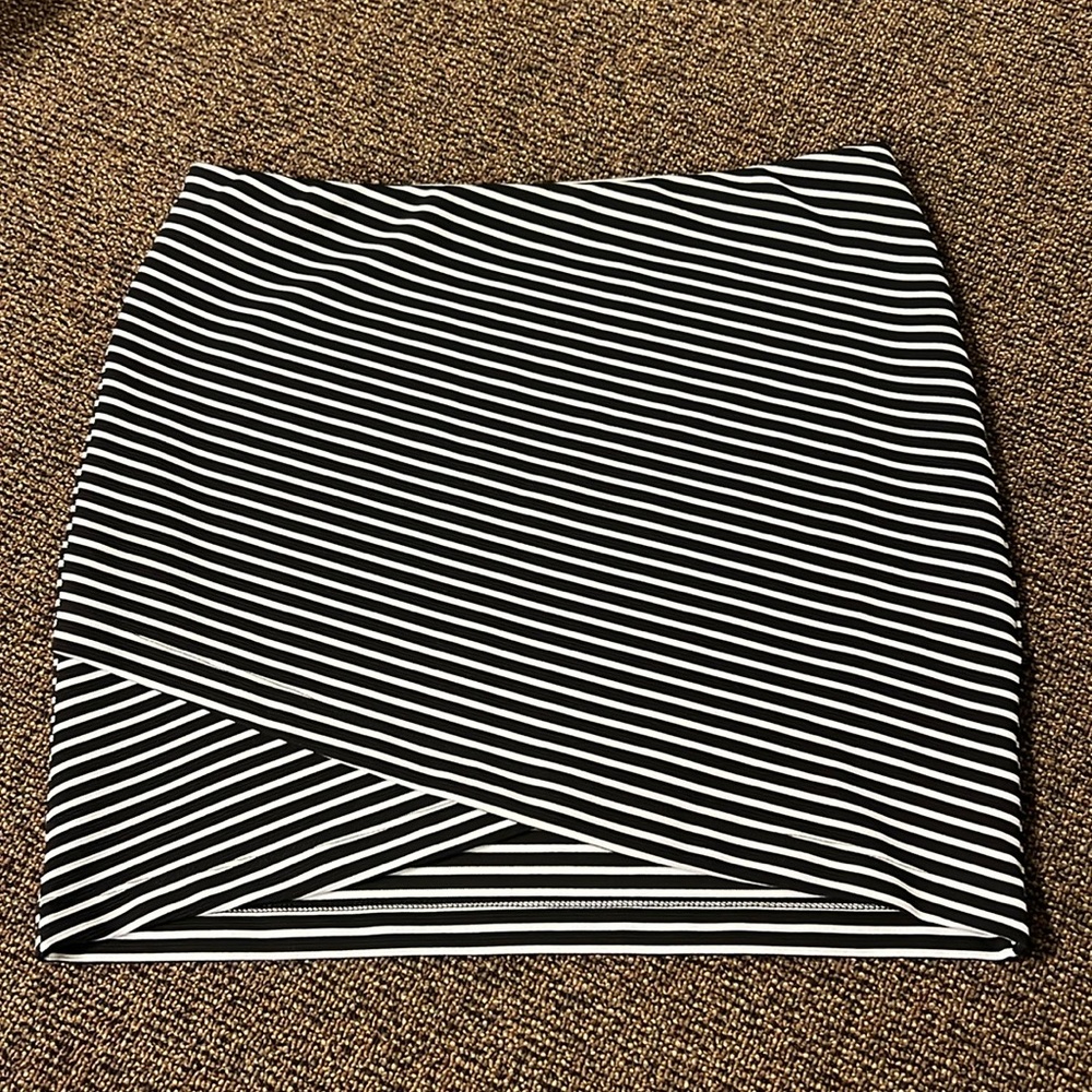 B&W Striped Skirt